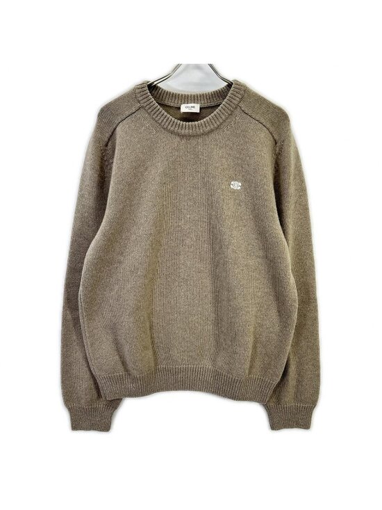 Celine Sweaters - Celine Trio Cashmere Blend Wool Knit Sweater XL